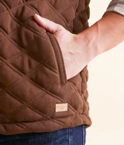 Outpost Makers Quilted Vest Brown Hot