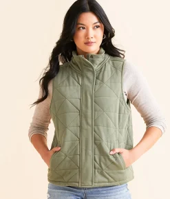 Tops|Coats & Jackets | BKE Quilted Vest Sea Spray