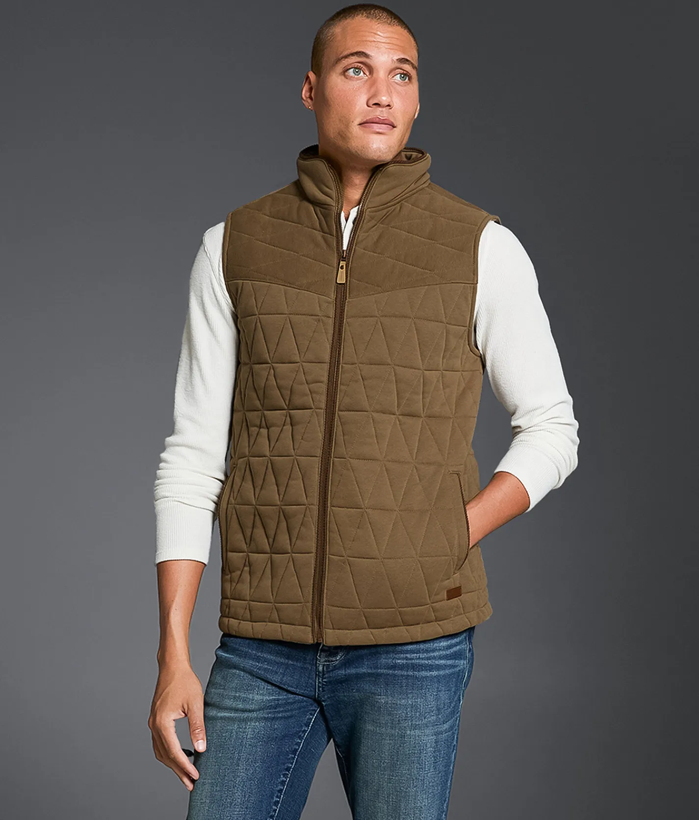Tops|Coats & Jackets | Outpost Makers Quilted Vest Brown