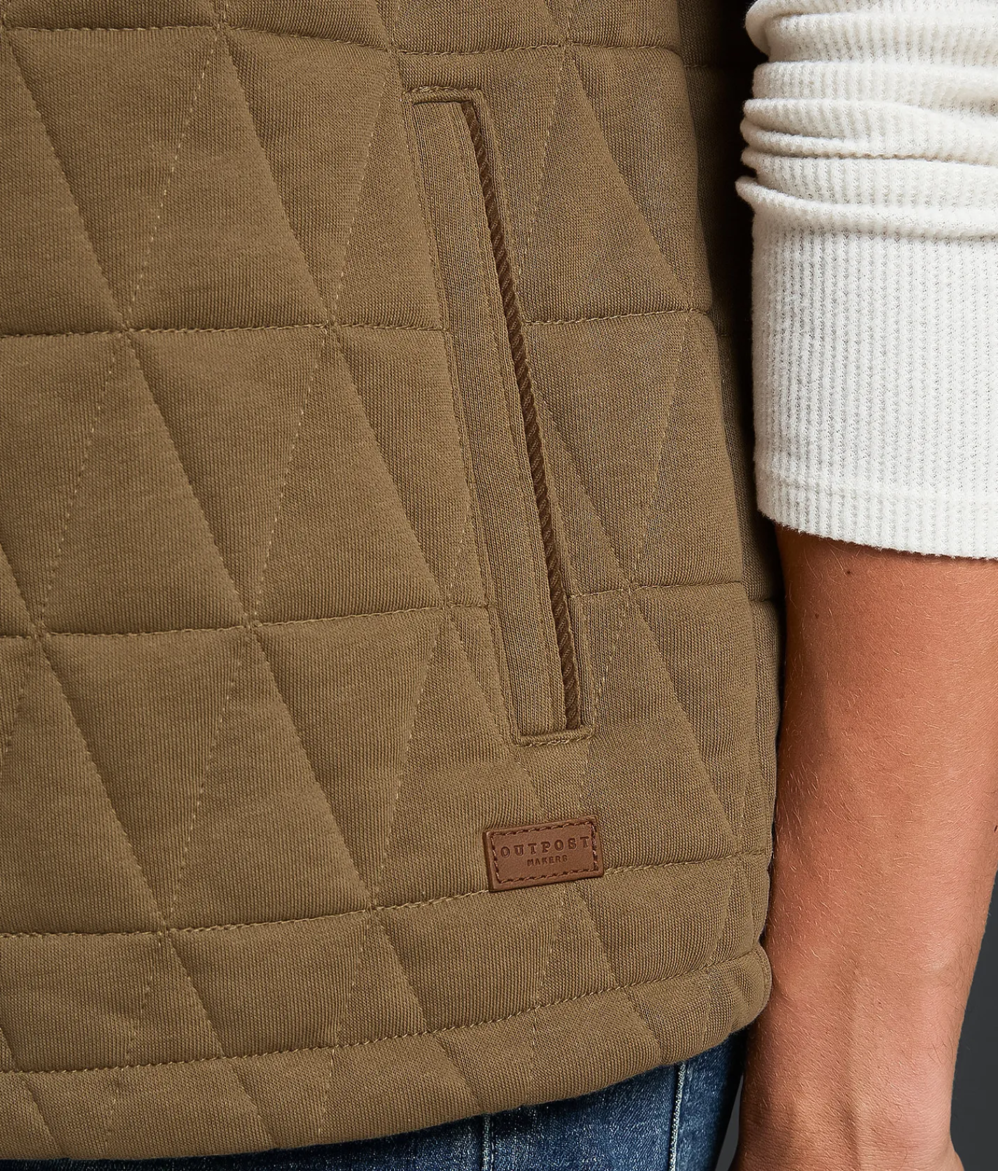 Tops|Coats & Jackets | Outpost Makers Quilted Vest Brown