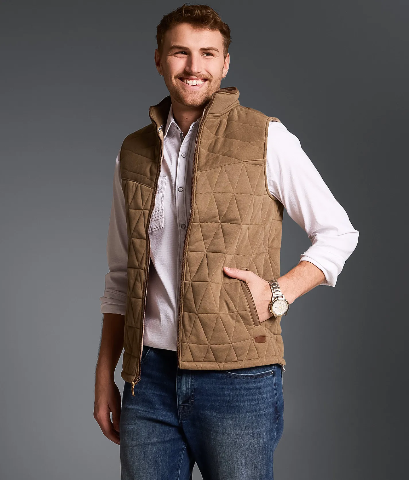 Tops|Coats & Jackets | Outpost Makers Quilted Vest Brown