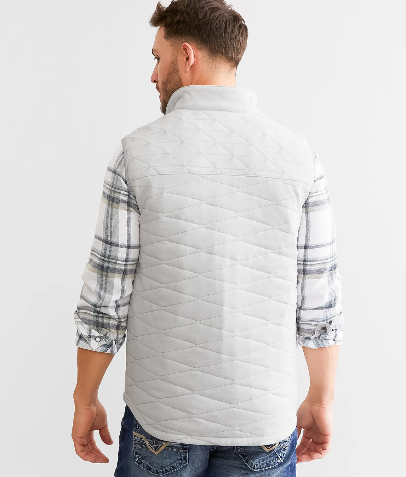 Coats & Jackets | Outpost Makers Quilted Vest Light Grey