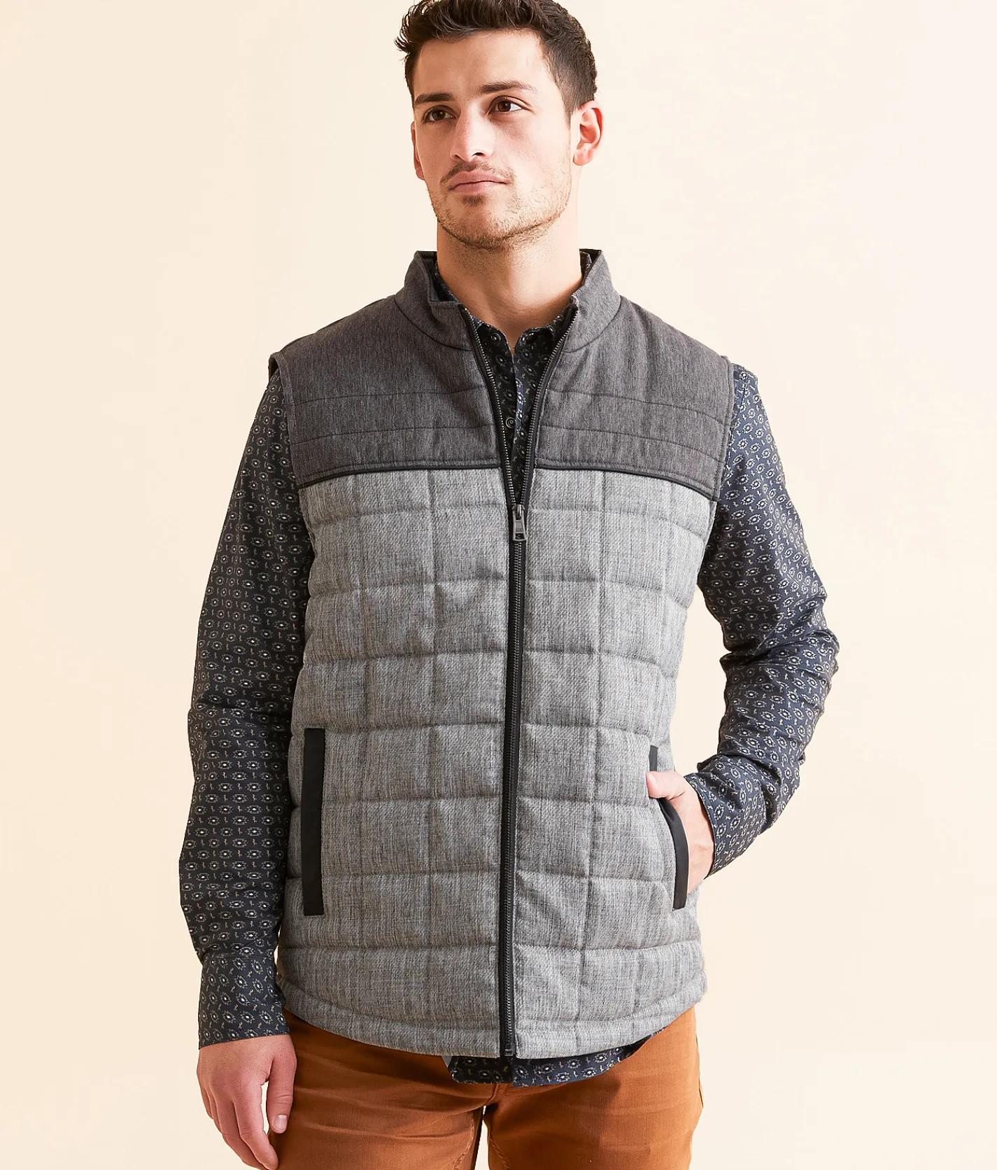 Coats & Jackets | BKE Quilted Vest Black Grey