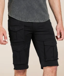 Smoke Rise® 12" Cargo Stretch Short Black Discount