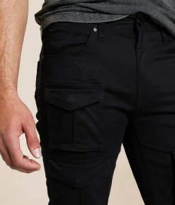 Smoke Rise® 12" Cargo Stretch Short Black Discount