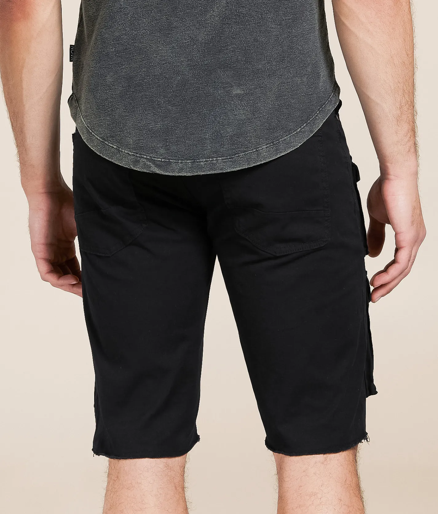 Smoke Rise® 12" Cargo Stretch Short Black Discount