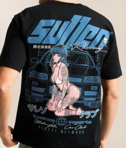Tops|Graphic T-Shirts | Sullen Racing Club T-Shirt Obsidian