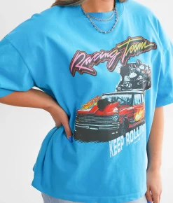 Modish Rebel Racing Team T-Shirt Blue