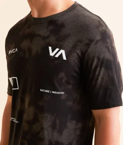 RVCA Radiate Sport T-Shirt Washed Black Sale