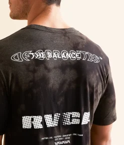 Graphic T-Shirts | RVCA Radiate Sport T-Shirt Washed Black