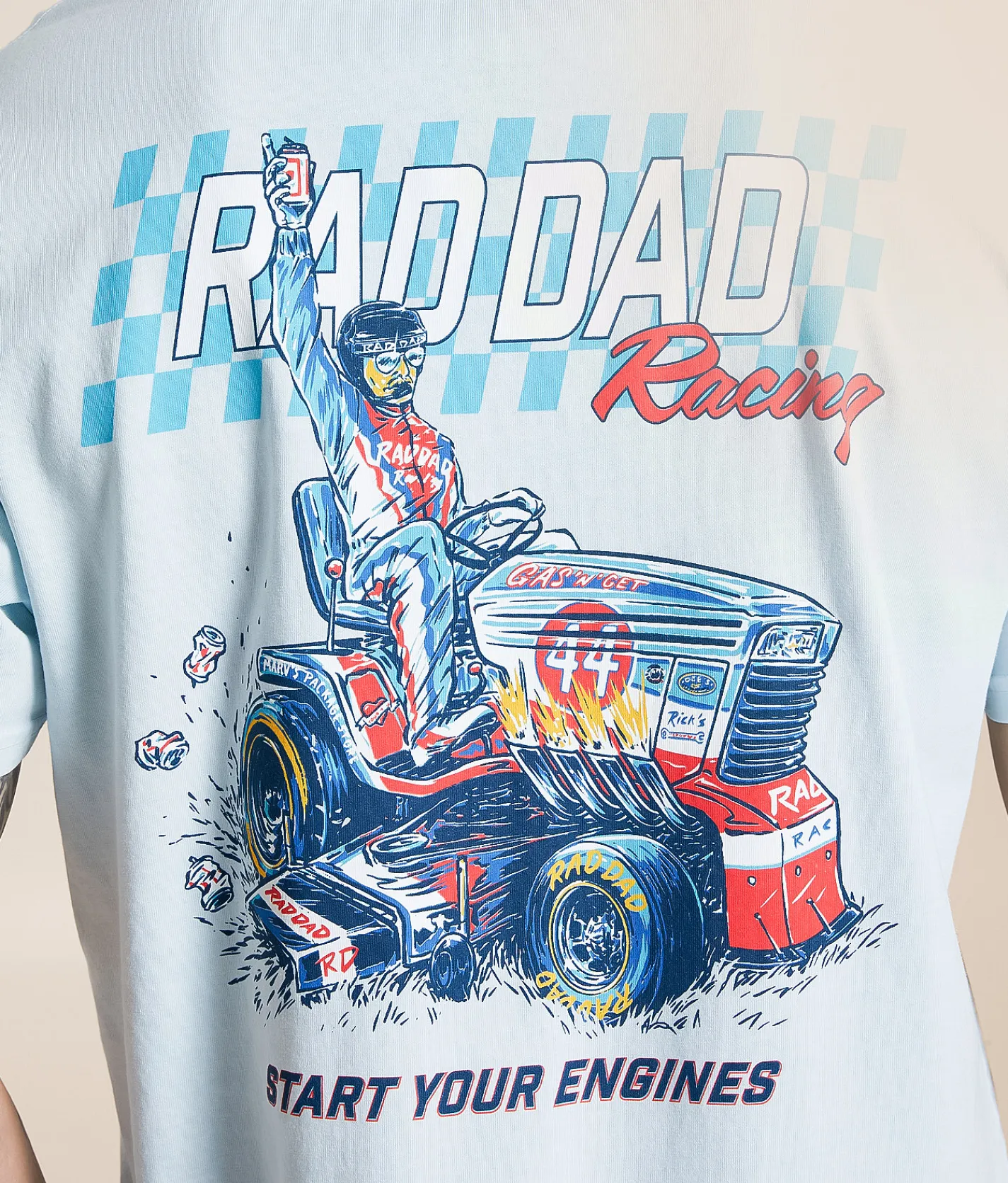 Rad Dad Rad Racing T-Shirt Chambray