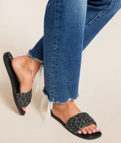 Shoes | Muse & Co. Raffia Glitz Sandal Black