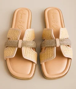 Muse & Co. Raffia Glitz Sandal Natural Online