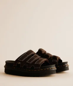 Shoes | Dr. Martens Raine Suede Slide Dark Brown