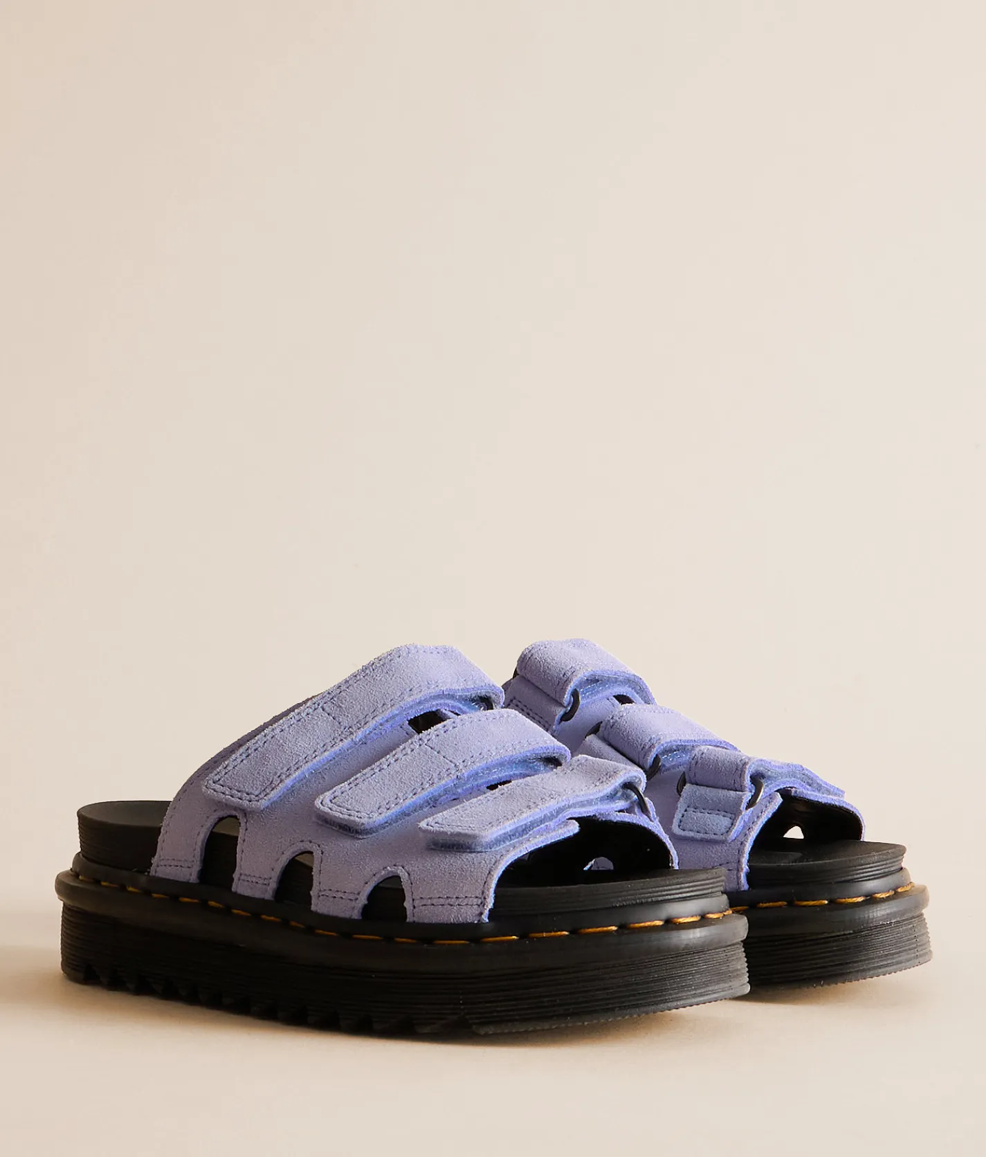 Dr. Martens Raine Suede Slide Cornflower Blue New