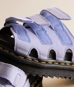 Dr. Martens Raine Suede Slide Cornflower Blue New