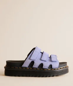 Dr. Martens Raine Suede Slide Cornflower Blue New