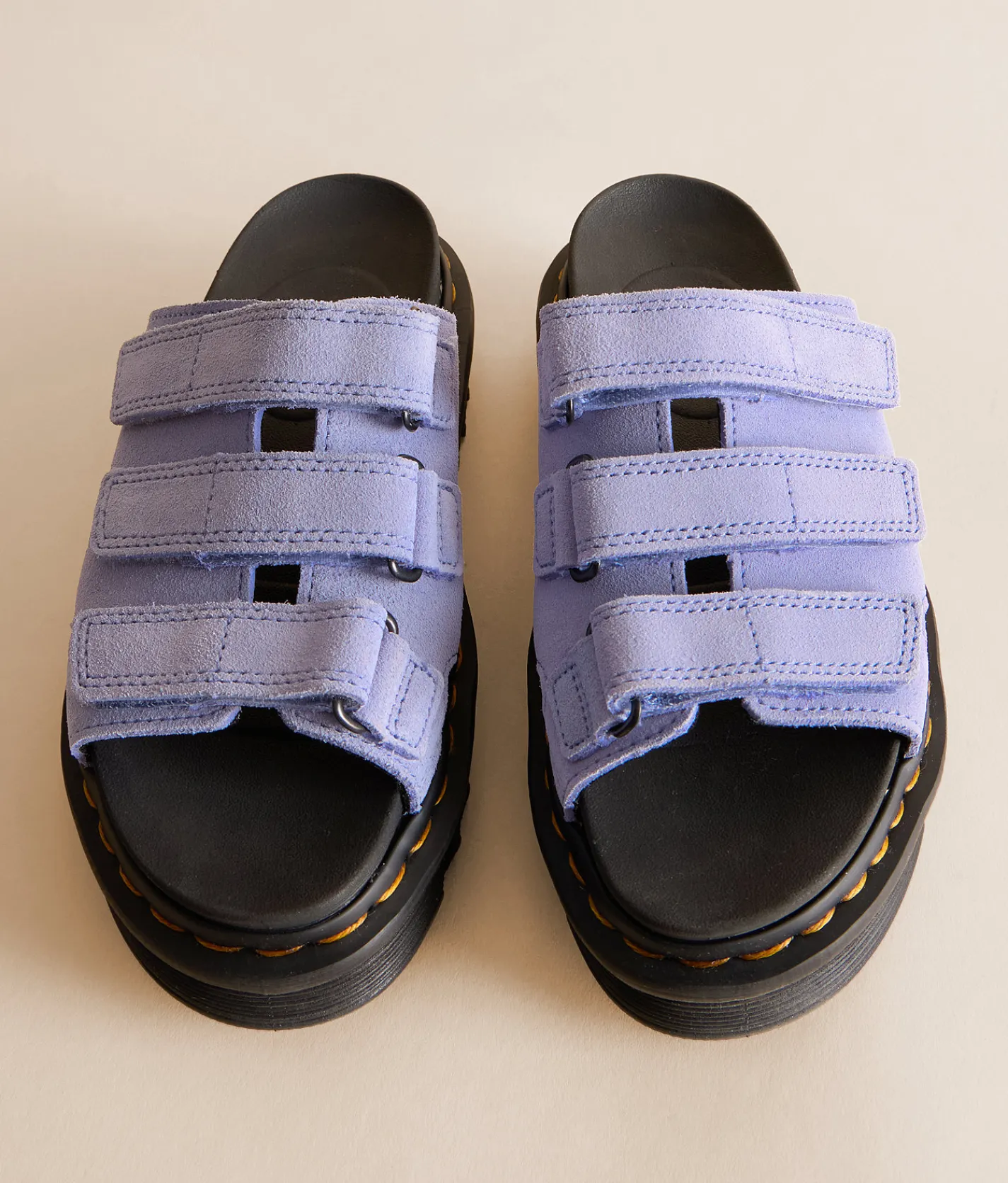 Dr. Martens Raine Suede Slide Cornflower Blue New