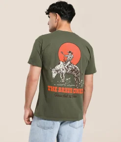 Graphic T-Shirts | The Brave Ones Raise Hell II T-Shirt Green