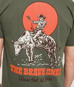 Graphic T-Shirts | The Brave Ones Raise Hell II T-Shirt Green