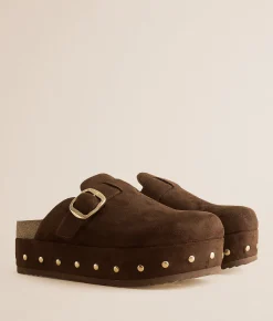 Shoes | Mia Raizel Studded Platform Clog Chocolate
