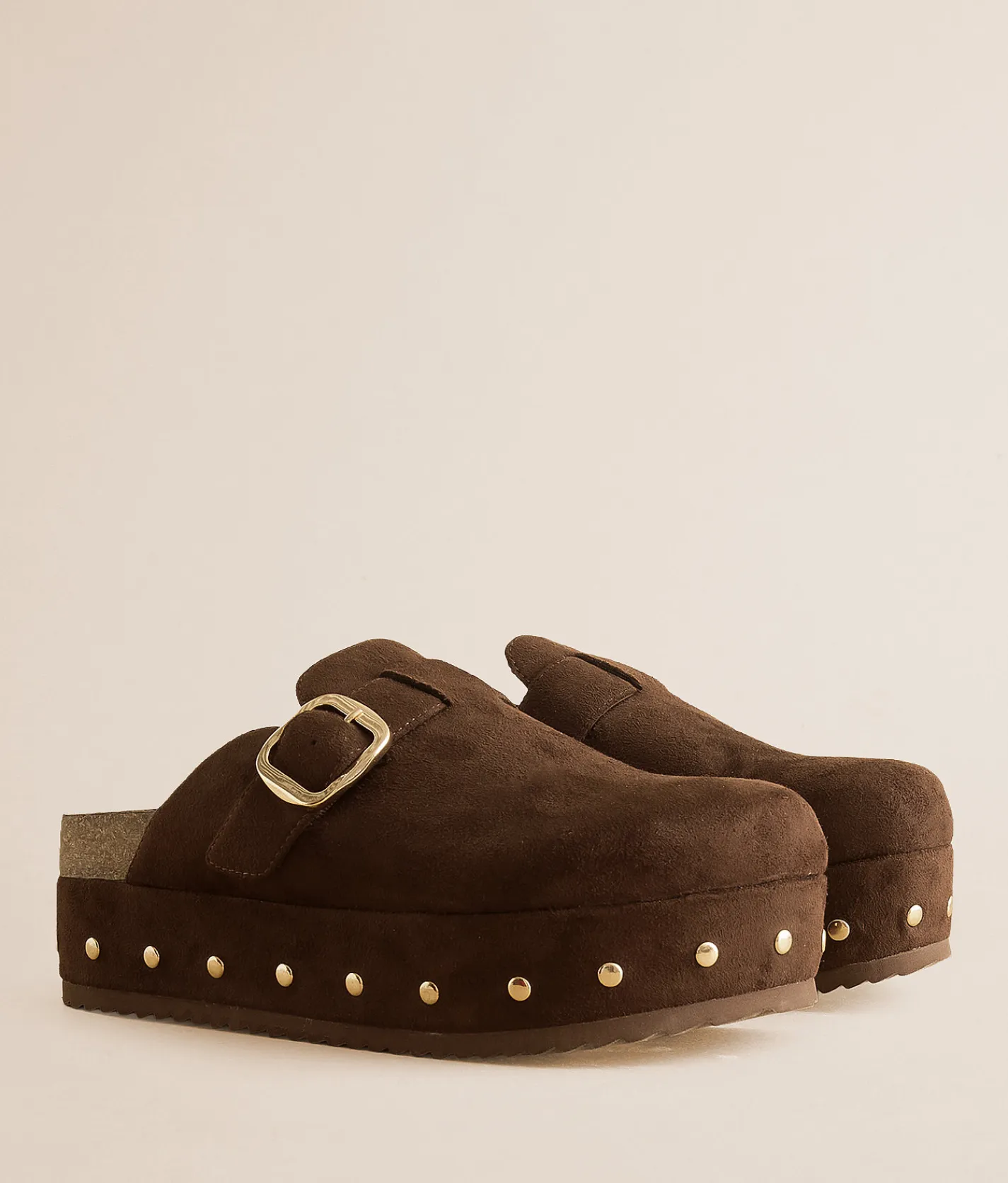 Shoes | Mia Raizel Studded Platform Clog Chocolate