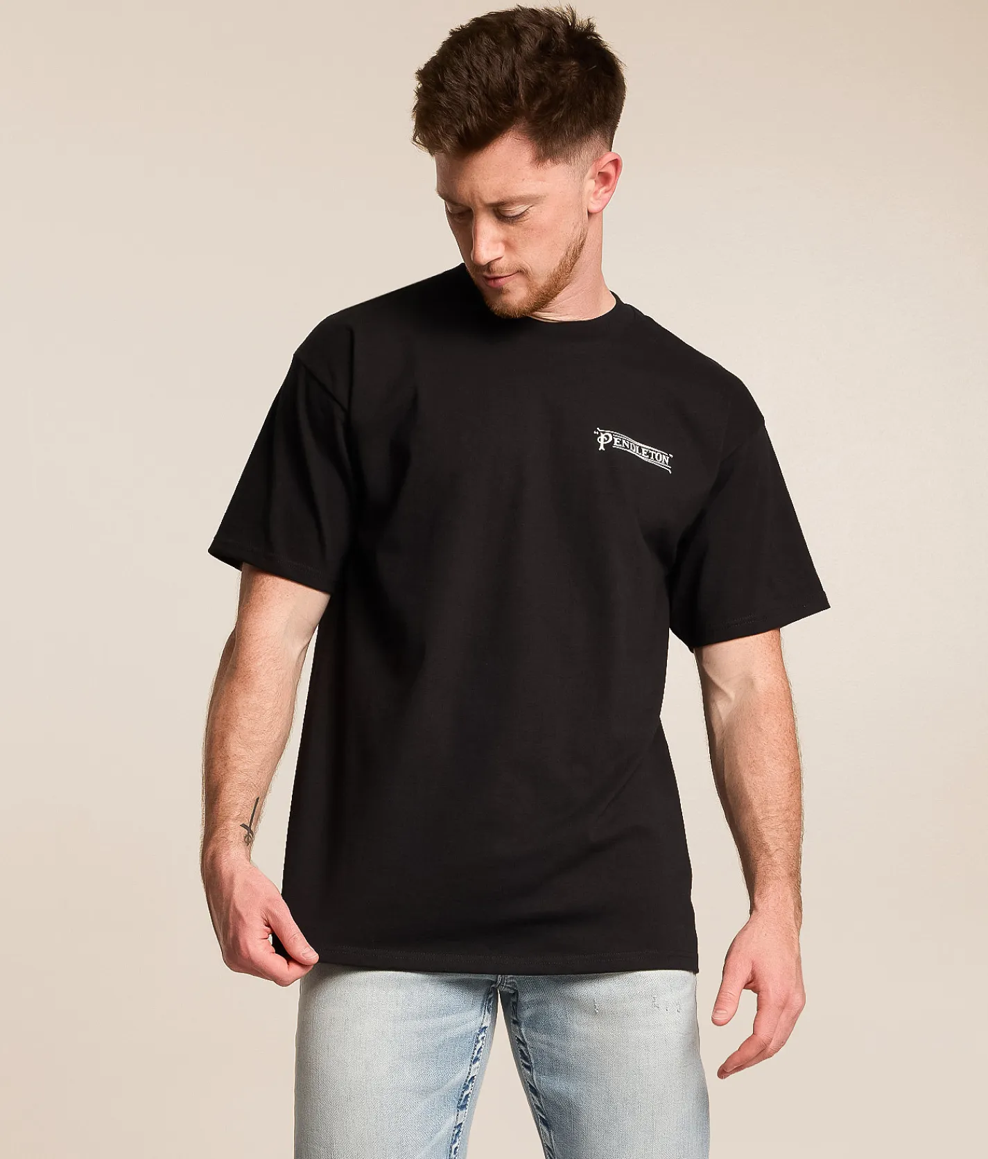 Pendleton Ranch Landscape T-Shirt Black Outlet