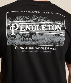 Pendleton Ranch Landscape T-Shirt Black Outlet