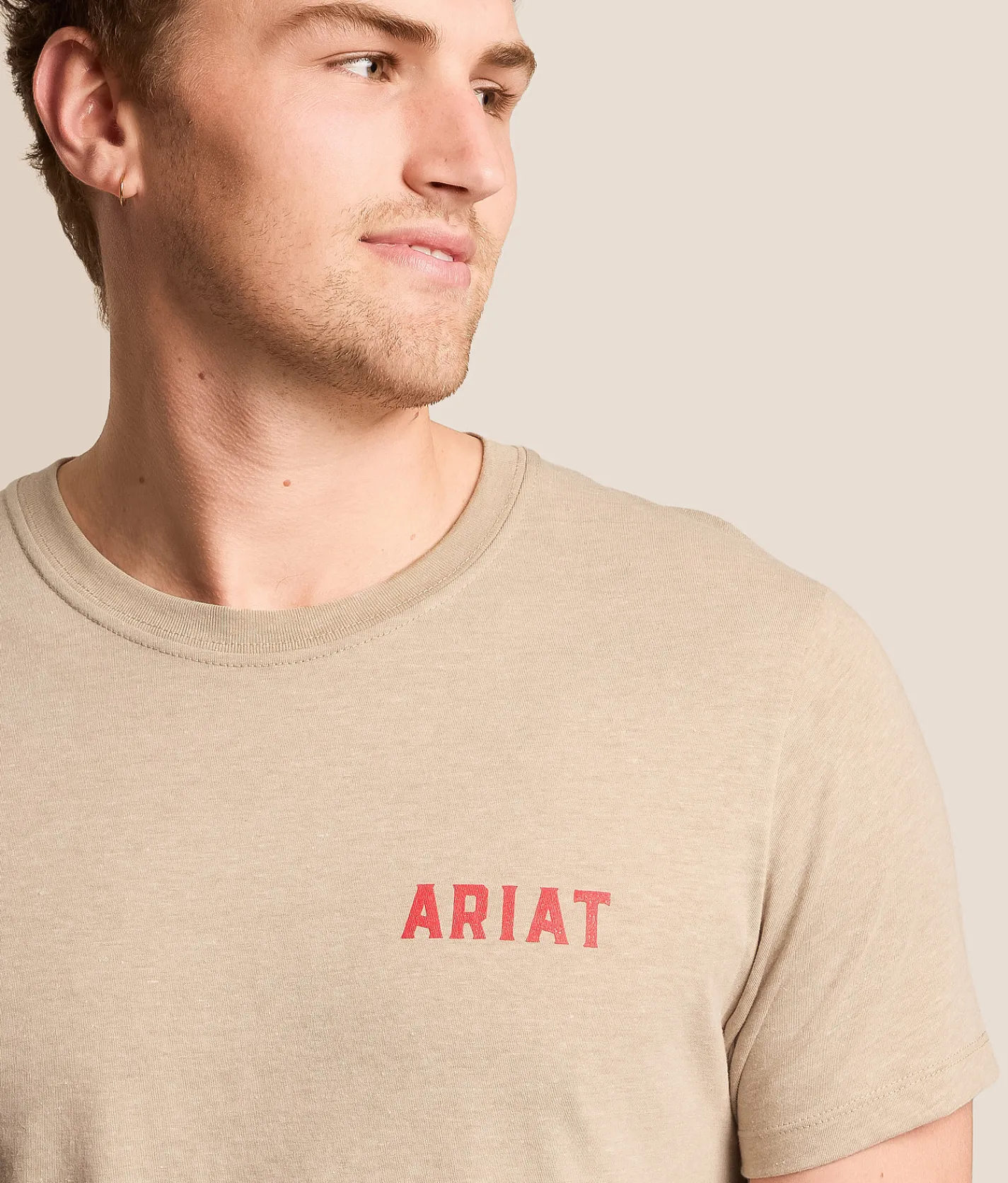 Tops|Graphic T-Shirts | Ariat Ranch Proven Longhorn T-Shirt Trench Coat Heather