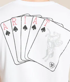 Graphic T-Shirts | Ariat Ranch Royalty T-Shirt White