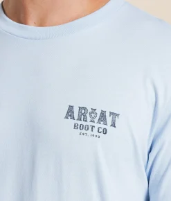 Tops|Graphic T-Shirts | Ariat Ranger Mesa T-Shirt Sky Blue