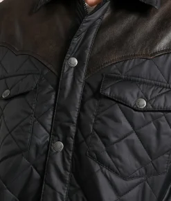 STS Ransom Quilted Leather Jacket Black Best