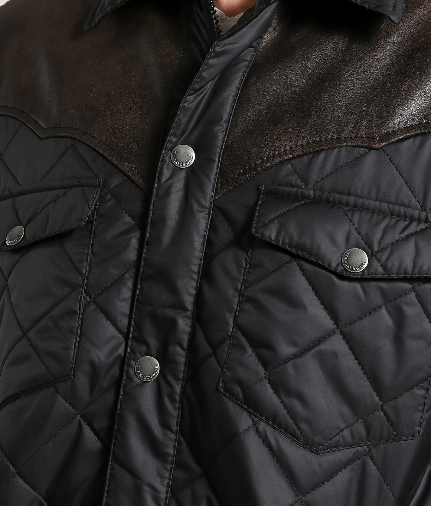 STS Ransom Quilted Leather Jacket Black Best