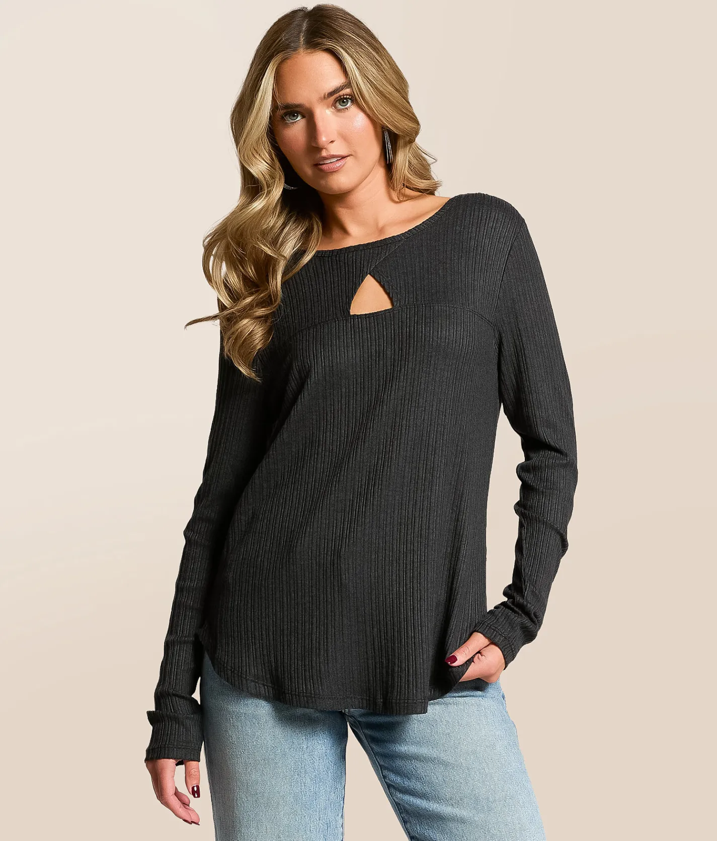 Tops | White Crow Raquel Cut-Out Top Black
