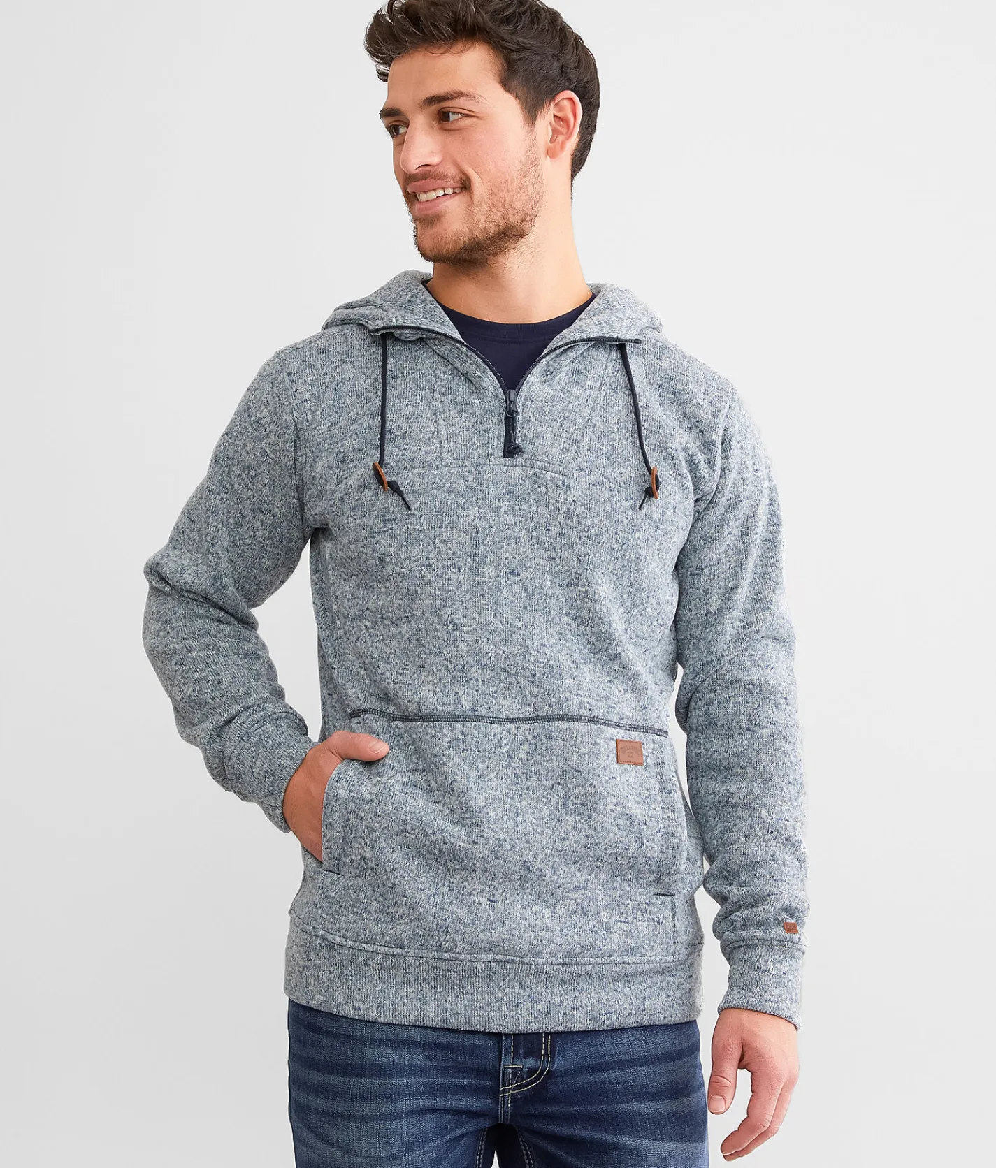 Billabong Rasta Sweater Knit Hoodie Navy Heather Online