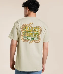 Seager Rattler T-Shirt Vintage White Outlet