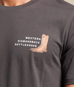 Sendero Provisions Co. Rattlesnake T-Shirt Vintage Black