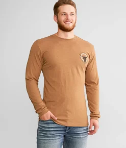Graphic T-Shirts | Departwest Rawhide T-Shirt Brown Sugar Heather