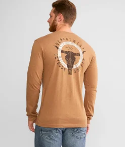 Graphic T-Shirts | Departwest Rawhide T-Shirt Brown Sugar Heather