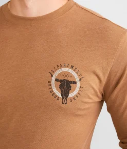 Graphic T-Shirts | Departwest Rawhide T-Shirt Brown Sugar Heather