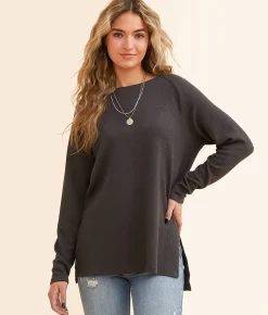 Tops|Activewear | Buckle Black Raya Top Charcoal