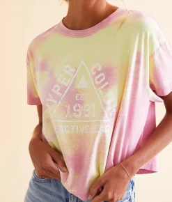 Tops | Hypercolor® Reactive Gear Cropped T-Shirt Magenta Yellow