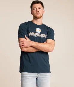 Hurley Reactor T-Shirt Armored Navy Outlet