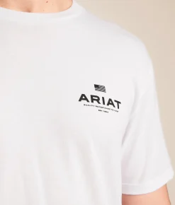 Tops|Graphic T-Shirts | Ariat Realcamo Shield T-Shirt White