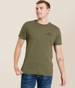 Ariat Realcamo Shield T-Shirt Army Green Outlet