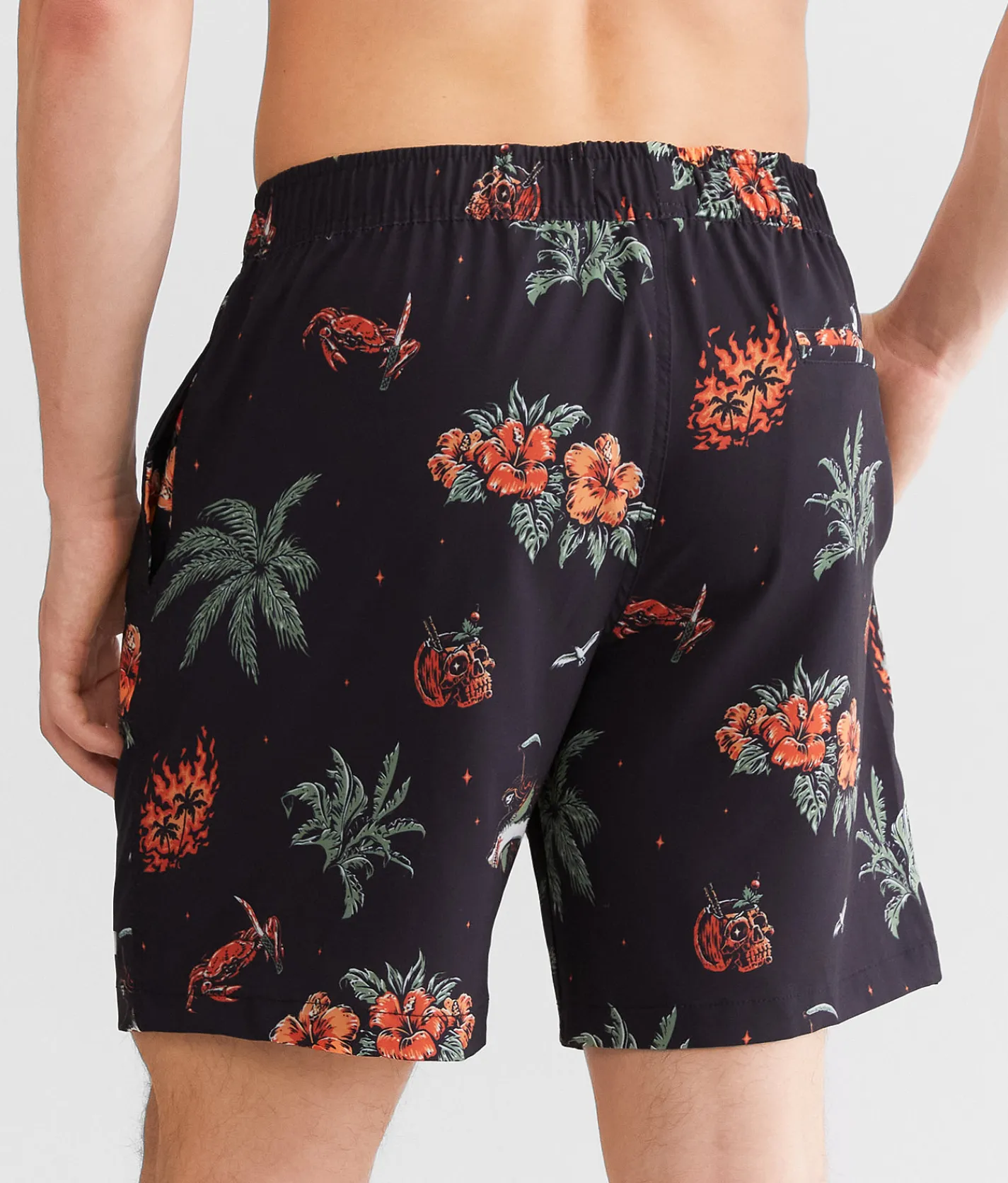 Sullen Reaper Shark Stretch Swim Trunks Black Best