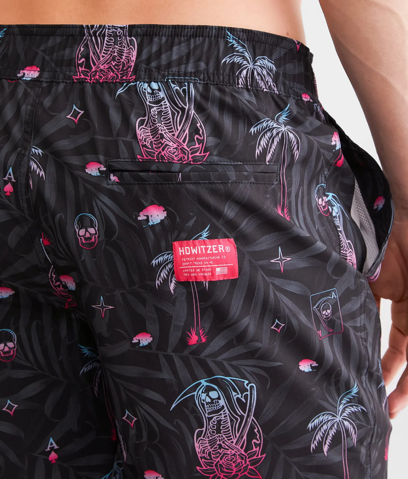 Howitzer Reaper Stretch Swim Trunks Multi Colored