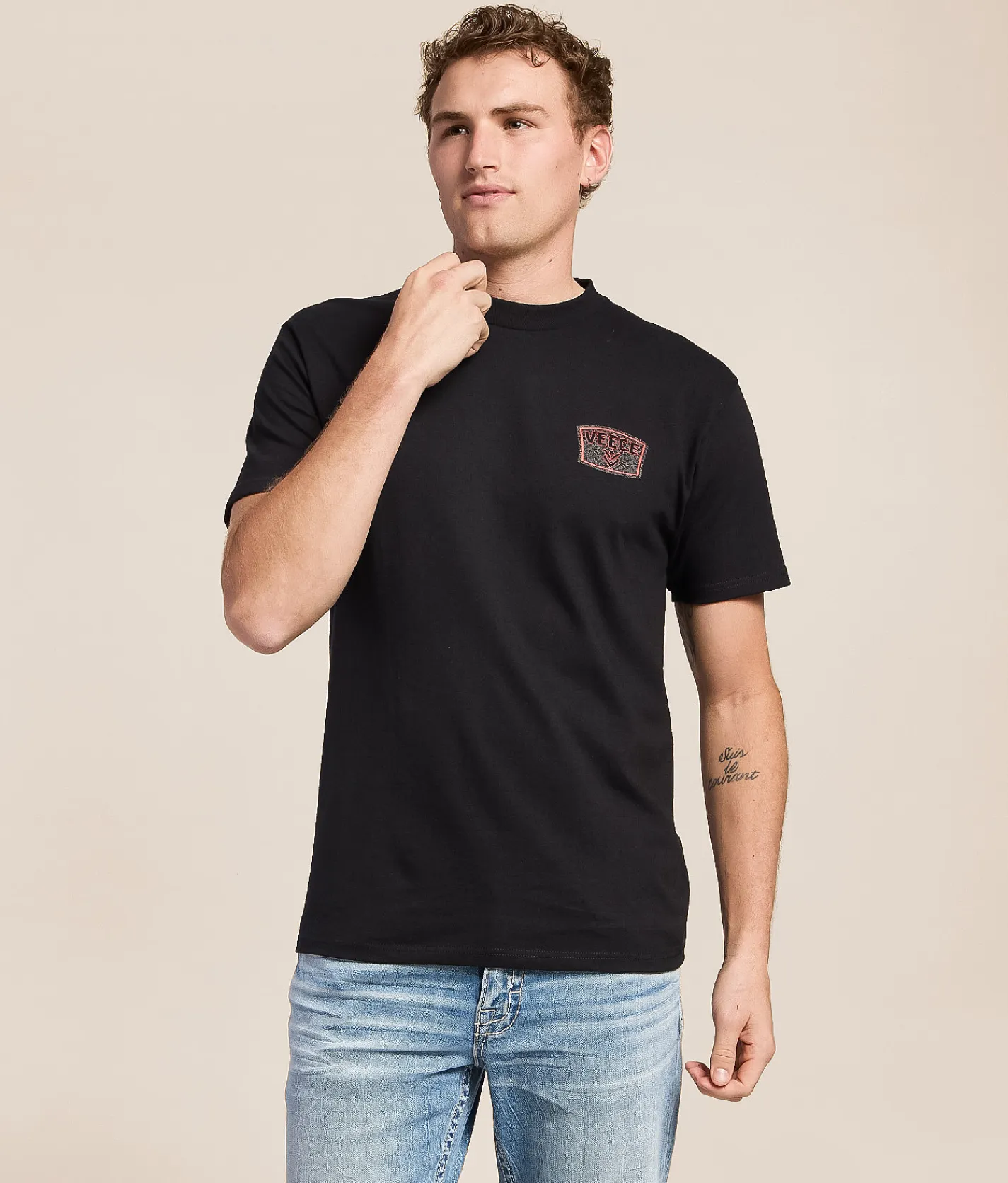 Tops|Graphic T-Shirts | Veece Rebar Plate T-Shirt Black