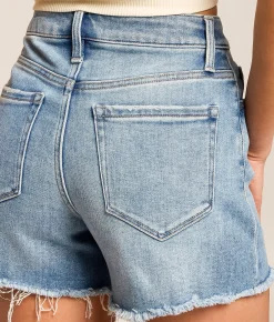 Shorts | VERVET by Flying Monkey Rebecca High Rise Stretch Short Riptide