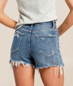 VERVET by Flying Monkey Rebecca High Rise Stretch Short Bulletproof Discount